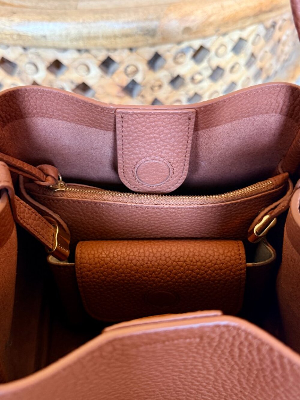 Songmont Medium Song Bag in Golden Brown + Wish Seeds Charm - Picture 4 of 9